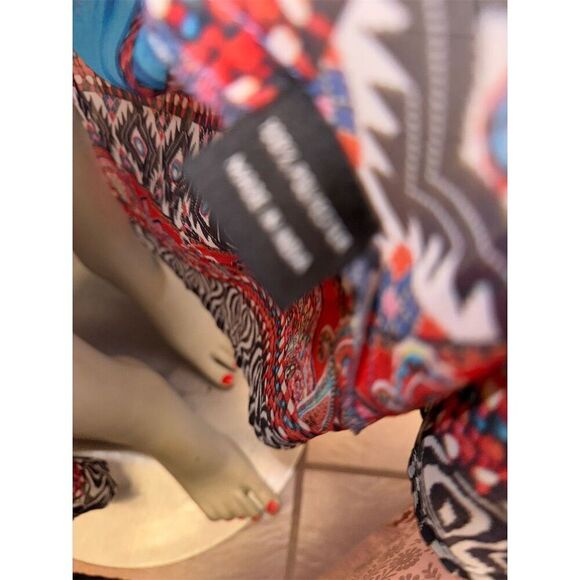 Venus Women's Multicolor Front-Hook Long Cape Beach Cover Up Size L - Picture 10 of 15